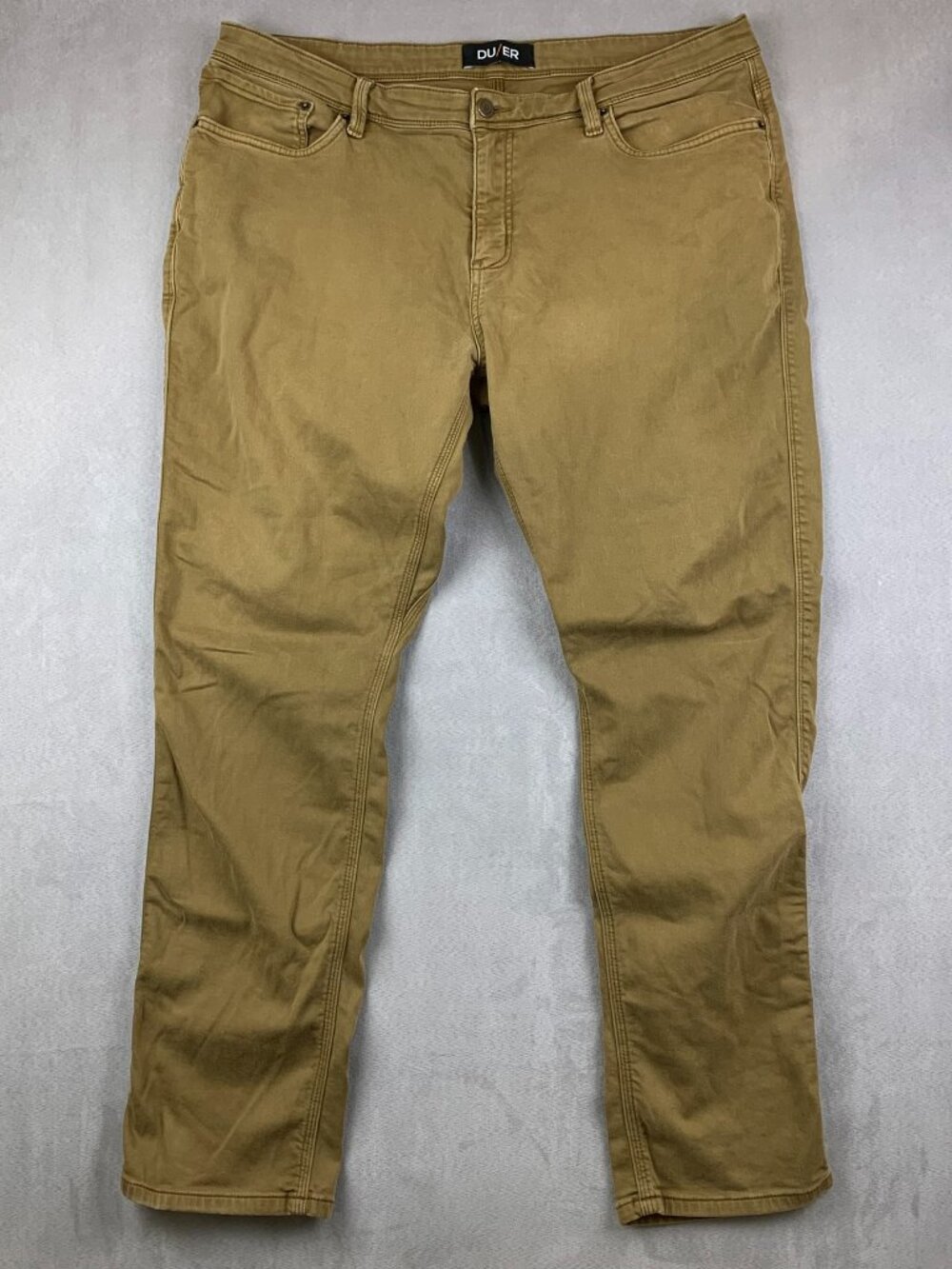 DU/ER Mens Pants 40 Beige Tan Chino N2X Relaxed Taper No Sweat Performance 40x32